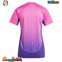 Camisa de Futebol Alemanha Equipamento Secundário Mulheres Europeu 2024 Manga Curta